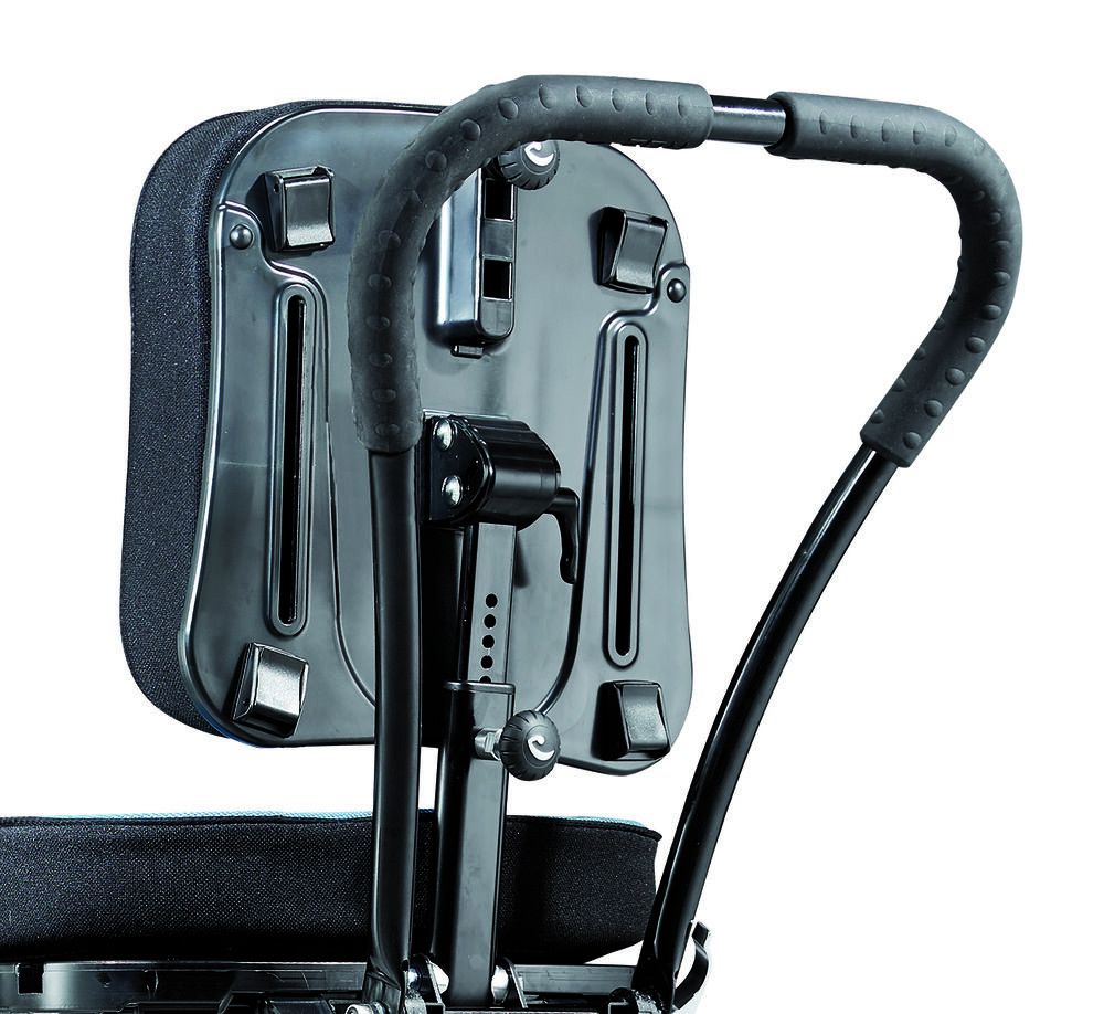 Adjustable push brace, seat mounted