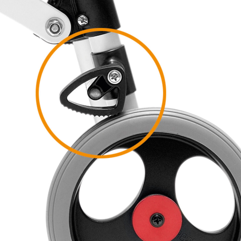 Keep the unit from rolling backwards. It is very easy to lock/unlock once walking skills improve. The anti-reverse wheel stops are used for children with less balance and control.