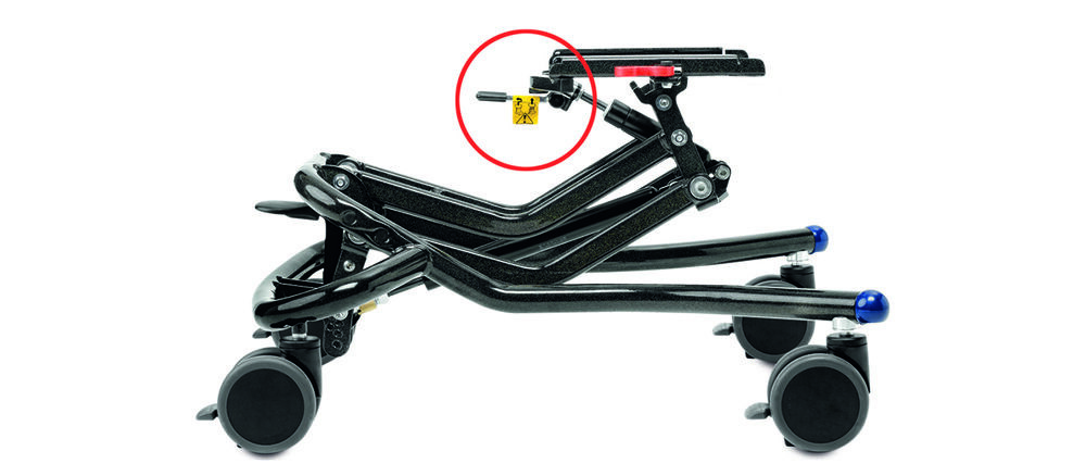 The seat base has an angle range of 40° which helps obtain varied seating positions. The base can be set to angle from 0° to 30° or from -10° to 20°