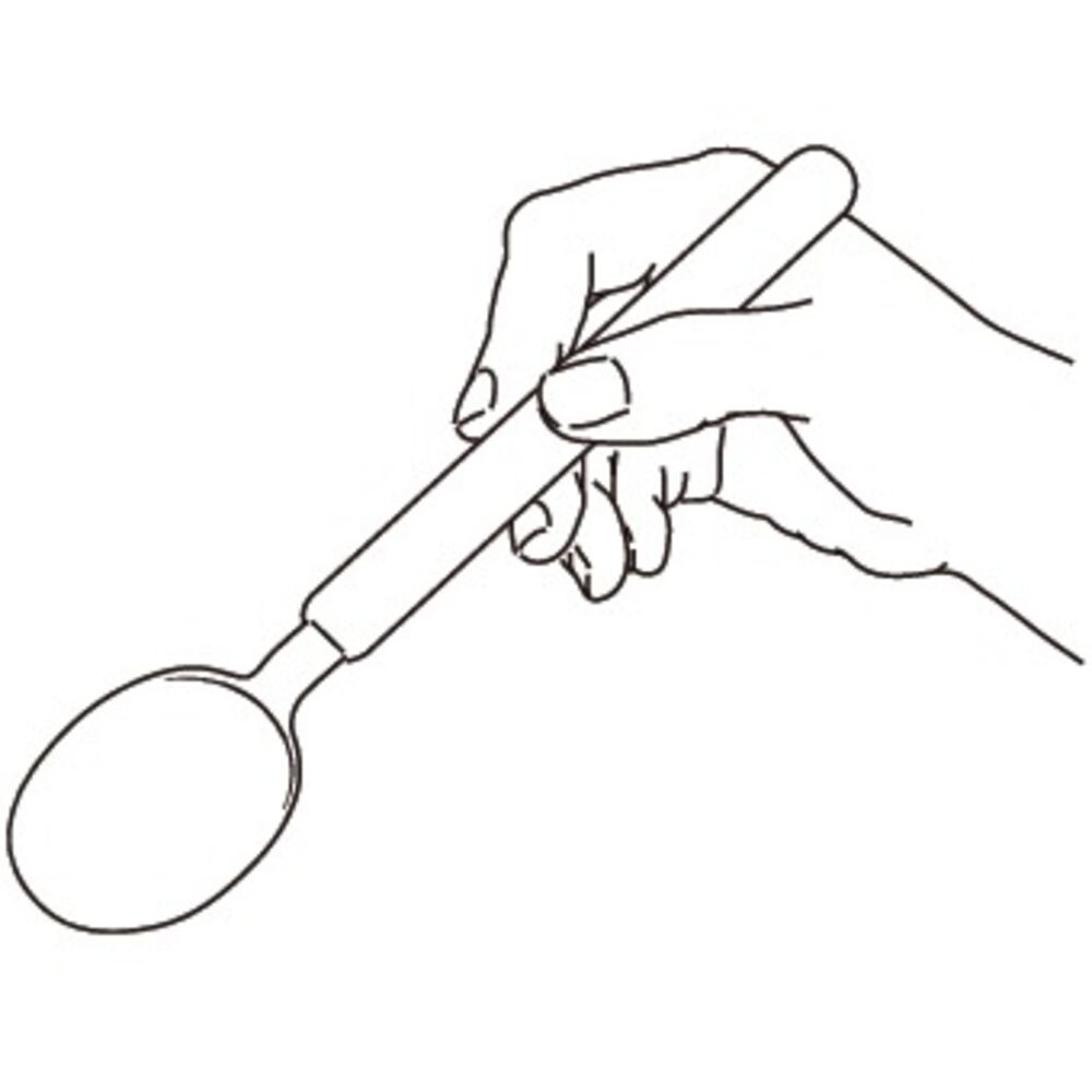 A functional grip when the muscle strength is very restricted.