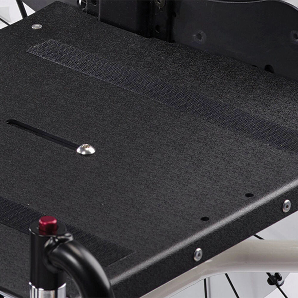 The base of the seat and the back rest are equipped with a mechanism that makes it possible to adjust height and depth as well as mount fix-locks for vest and belts.