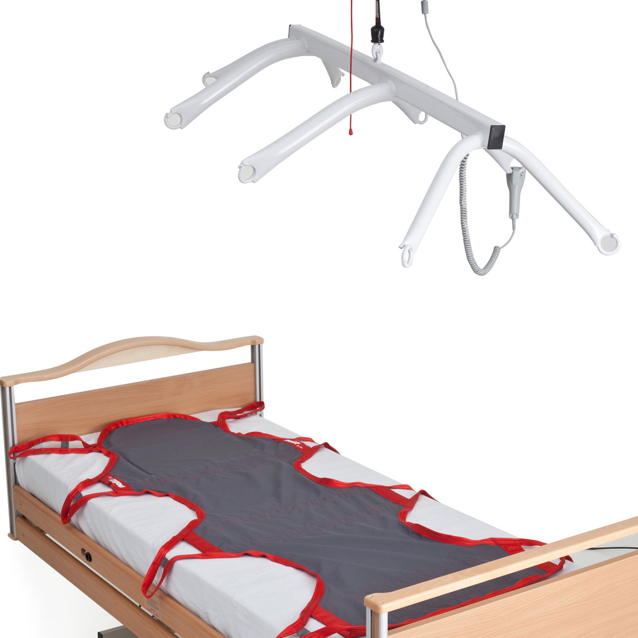 Hoisting with this product requires an 8-point suspension. The multiple hoisting points provide an open and stable horizontal hoist.