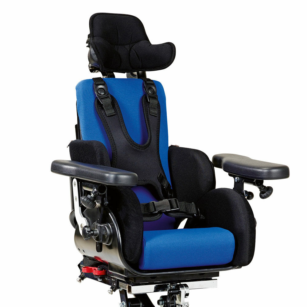 The seat is prepared for mounting of e.g. armrests. Several fixlocks and slots in the back and seat ensure easy mounting of other accessories