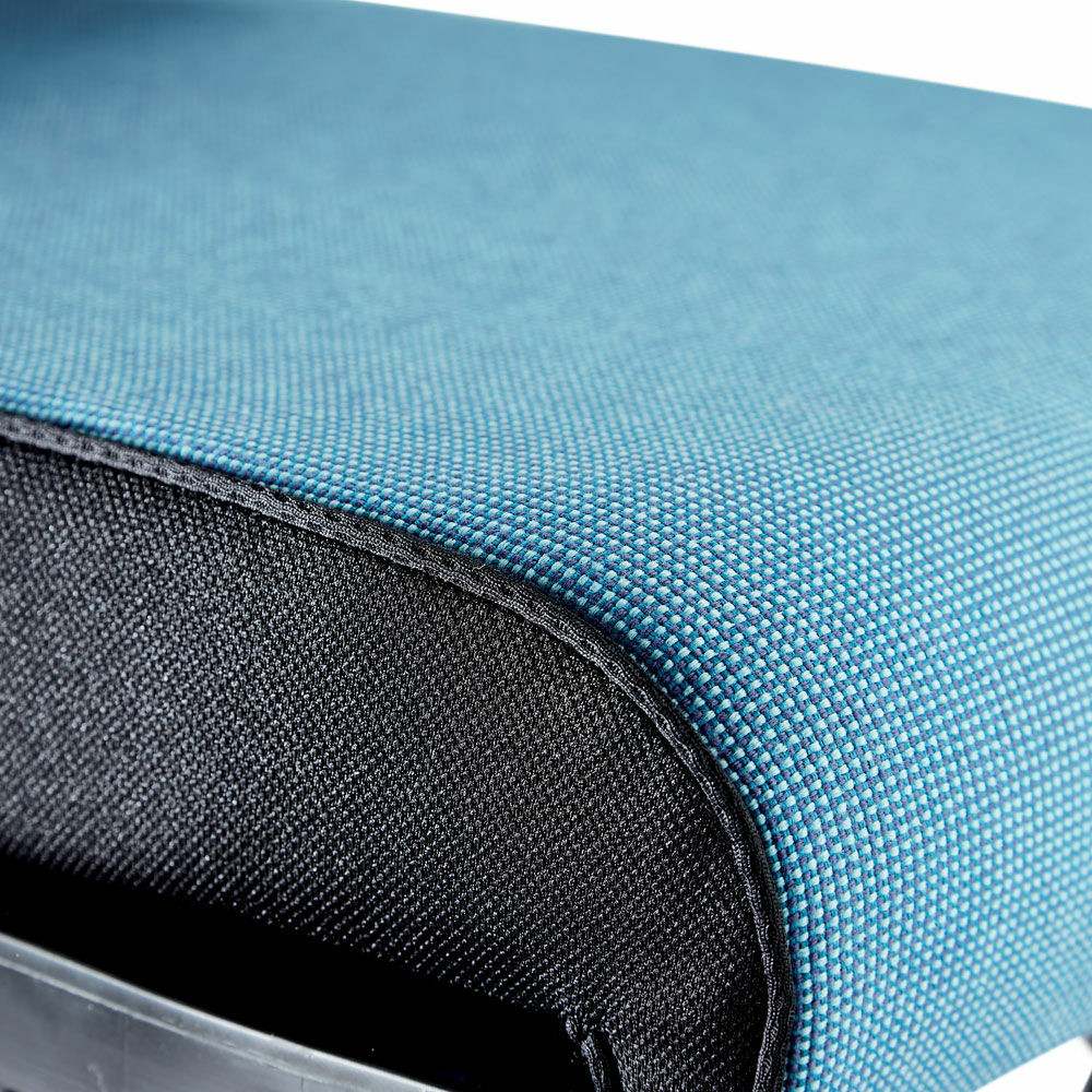 The cushions are made from thick comfortable foam with breathable cover. Small details like cushion shapes that protect the user's knees and extra durable edges, make a big difference in everyday use