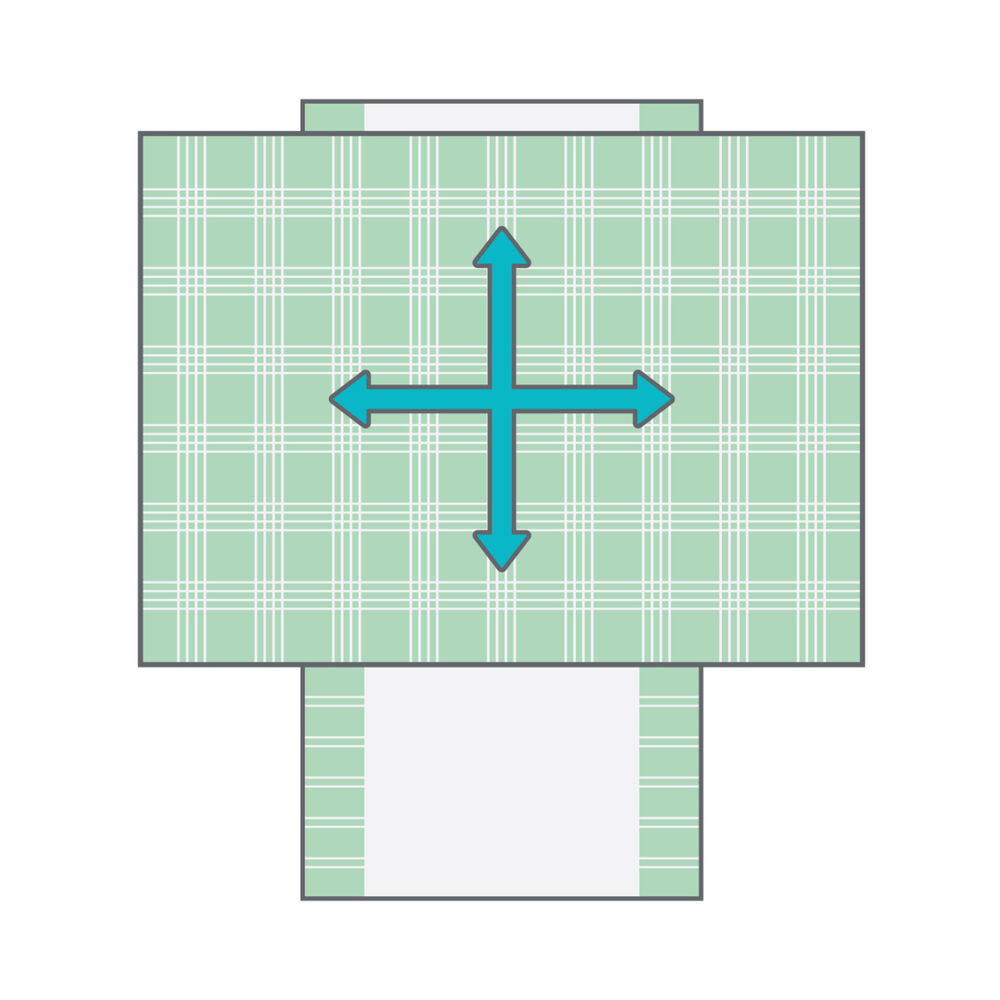 Add the 4Direction DrawSheet for a dependent user who needs assistance moving in all directions. The DrawSheets are disigned to be used on top of the BaseSheet. The do not work in their own.